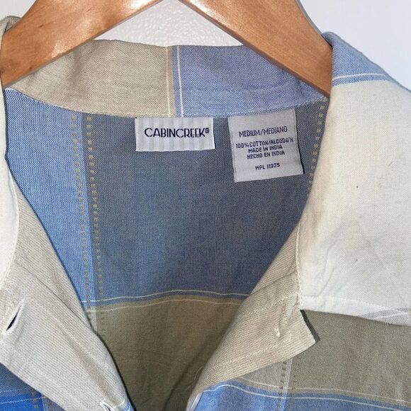 Vintage - Cabin Creek - Plaid pattern button up short sleeve - Picture 5 of 6
